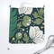 Flowers Green Blue Botanical Cottagecore Floral Dark Victorian Arts And Crafts Custom Printed Fabric by Spoonflower Various Fabrics by the Yard or Fat Quarter